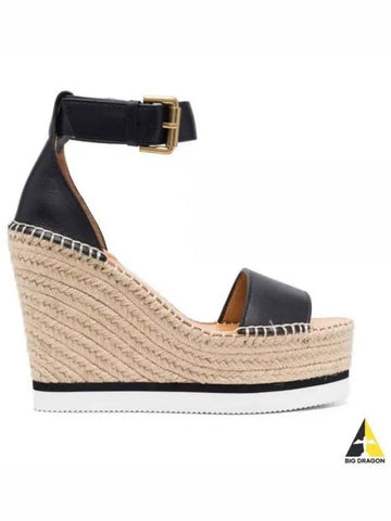 Chloe Women s Espadrille Wedge Sandals Black SB2615214000 - CHLOE - BALAAN 1