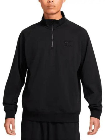 Sportswear Men s Air Fleece Half Zip Top Black - NIKE - BALAAN 1