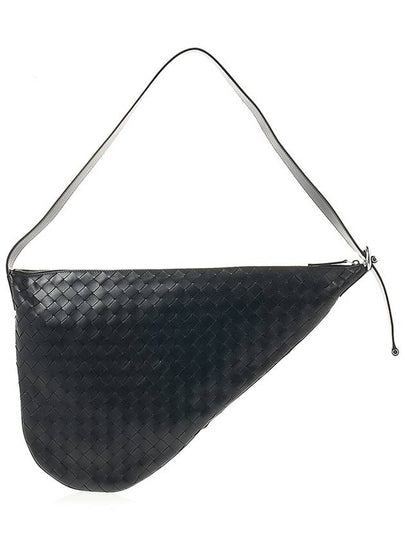 Intrecciato Virgule Cross Bag Black - BOTTEGA VENETA - BALAAN 2