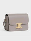 Teen Triomphe Shiny Calfskin Cross Bag Pebble - CELINE - BALAAN 3