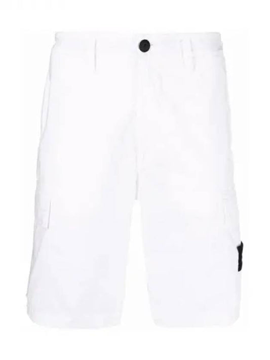 Cargo Bermuda Shorts White - STONE ISLAND - BALAAN 2