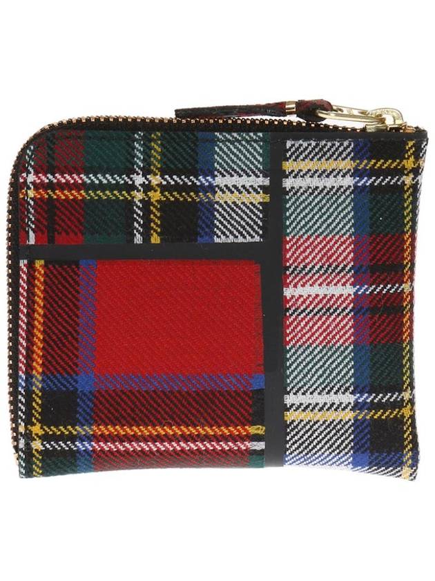 tartan red patchwork Wallet - COMME DES GARCONS - BALAAN 2