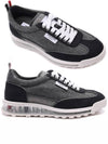 Flannel Clear Sole Low Top Sneakers Grey - THOM BROWNE - BALAAN 3