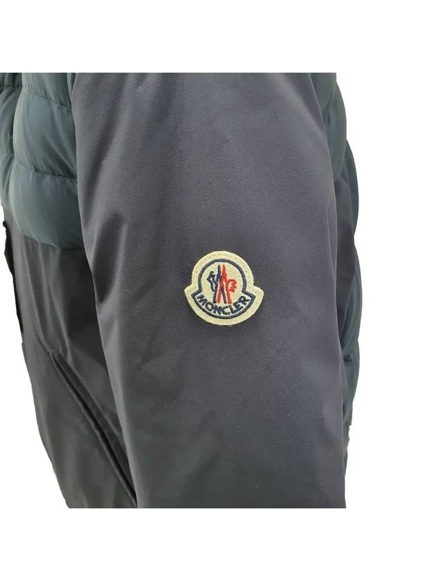 Men's Deferre Logo Hooded Jacket Navy - MONCLER - BALAAN 3