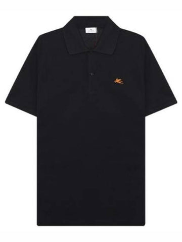 Short sleeve T-shirt Pegaso logo embroidery polo - ETRO - BALAAN 1