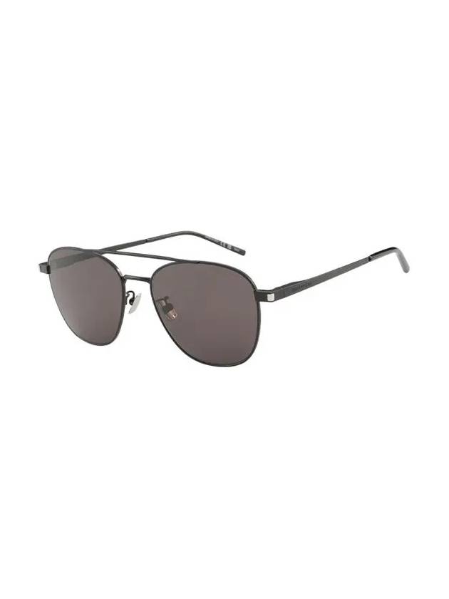 Eyewear Double Bridge Aviator Sunglasses Black - SAINT LAURENT - BALAAN 4