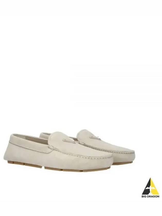 Suede Loafers Desert Beige - PRADA - BALAAN 2