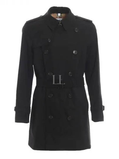 Kensington Heritage Trench Coat Black - BURBERRY - BALAAN 2