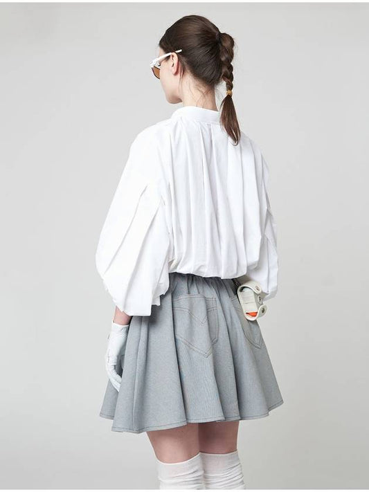 Volume Pleated Jacket Offwhite - ATHPLATFORM - BALAAN 2