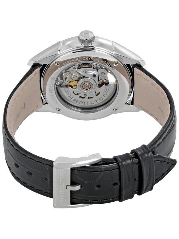 Jazzmaster Viewmatic Skeleton Gent Leather Watch Black - HAMILTON - BALAAN 4