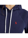 Women's Embroidered Logo Long Sleeve Hoodie Navy - POLO RALPH LAUREN - BALAAN 4