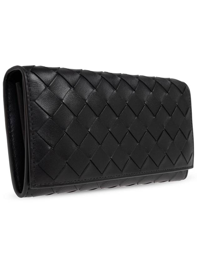 Bottega Veneta Leather Wallet, Women's, Black - BOTTEGA VENETA - BALAAN 4