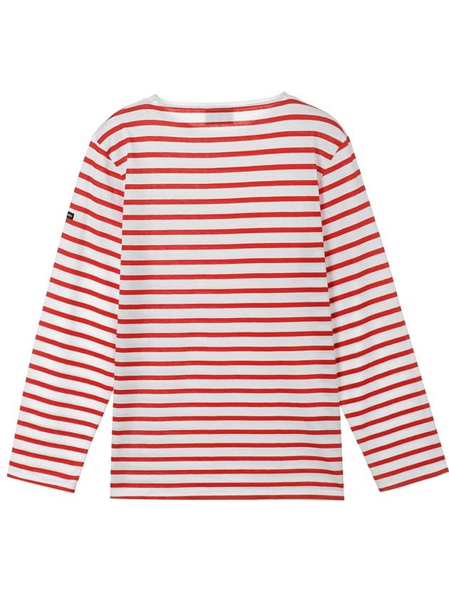 Minquiers Modern Stripe Long Sleeve T-Shirt Neigesanguine - SAINT JAMES - BALAAN 2