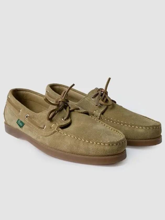 Bath Suede Boat Shoes Beige - PARABOOT - BALAAN 2