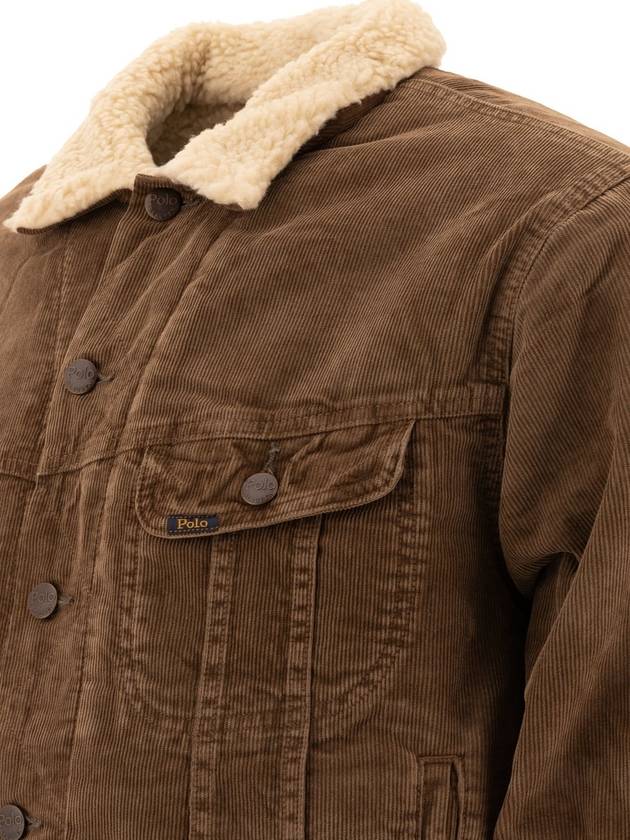 Corduroy Trucker Jacket Brown - POLO RALPH LAUREN - BALAAN 4