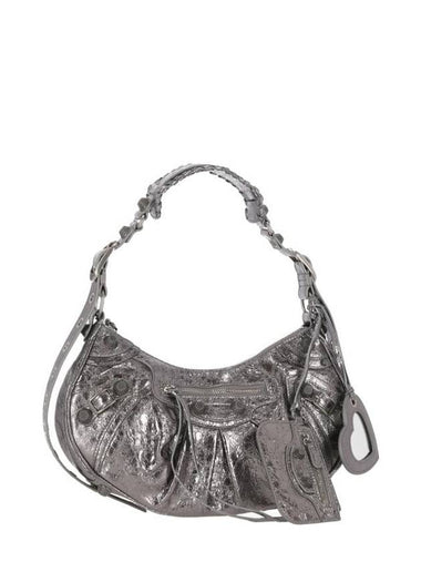 Le Cagole Small Shoulder Bag Silver - BALENCIAGA - BALAAN 1