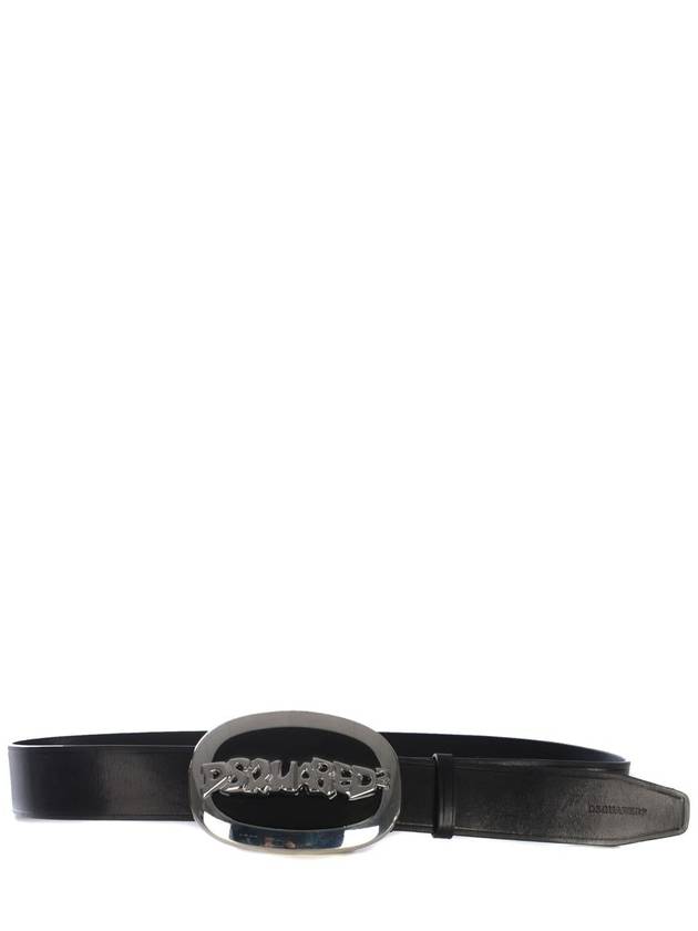 logo decorated leather belt BEM029312900001 - DSQUARED2 - BALAAN 3