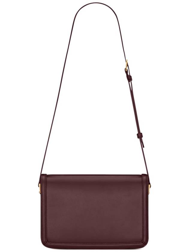 Solferino Medium Calfskin Leather Cross Bag Rouge Cabernet - SAINT LAURENT - BALAAN 3