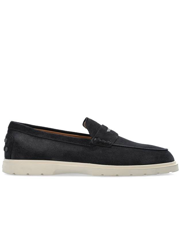 Tod’s Suede Shoes Type Loafers, Men's, Navy Blue - TOD'S - BALAAN 1