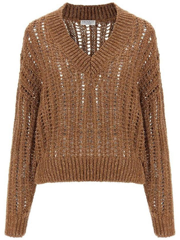 Brunello Cucinelli 'Rustic Dazzling Net' Sweater - BRUNELLO CUCINELLI - BALAAN 1