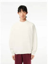 Logo Embroidered Sweatshirt White - LACOSTE - BALAAN 2