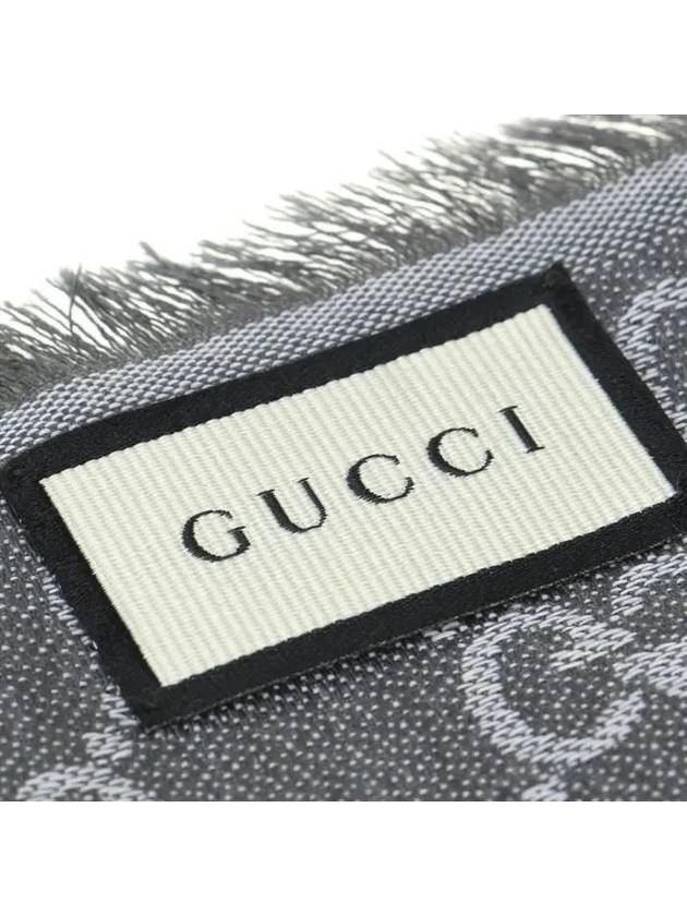 GG Jacquard Square Muffler Grey - GUCCI - BALAAN 7