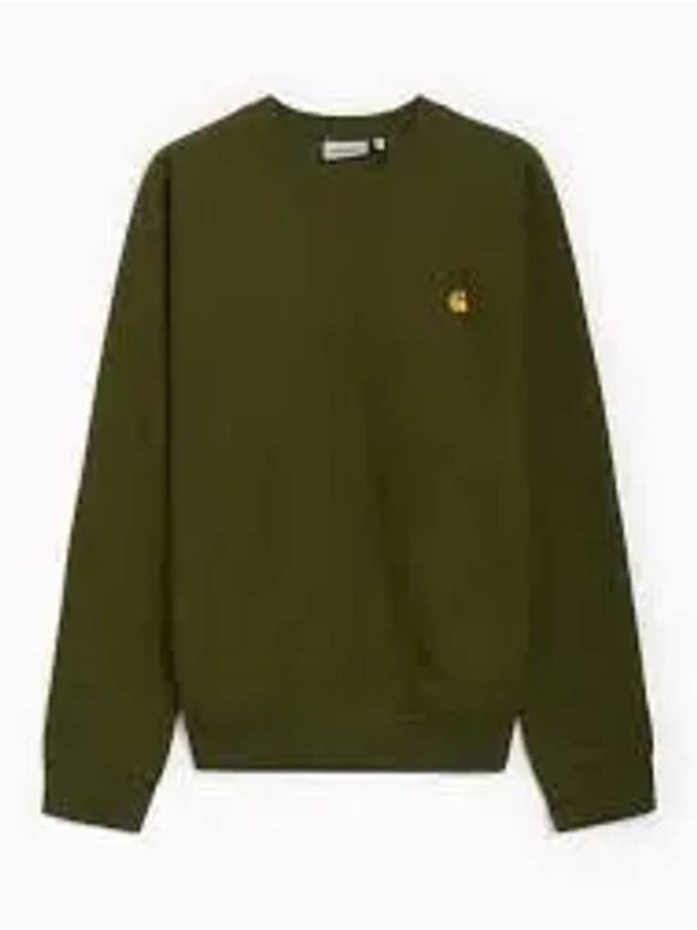 American Script Cotton Blend Sweatshirt Green - CARHARTT WIP - BALAAN 2