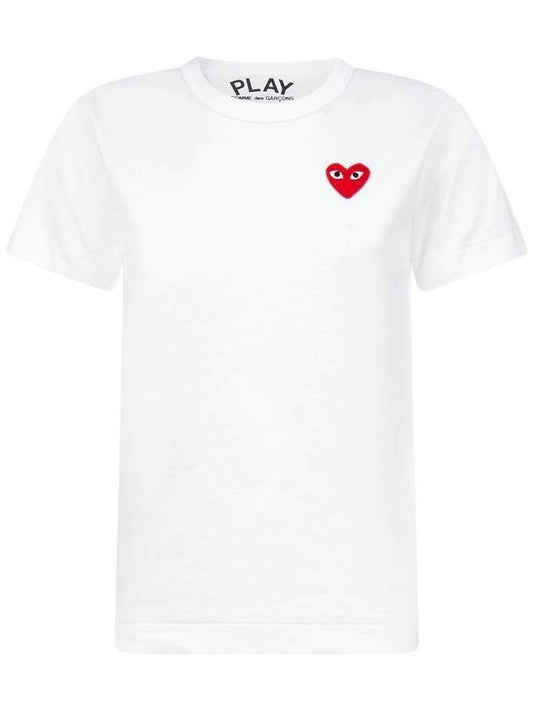 Logo Wappen Short Sleeve T-Shirt P1 T107 2 White - COMME DES GARCONS - BALAAN