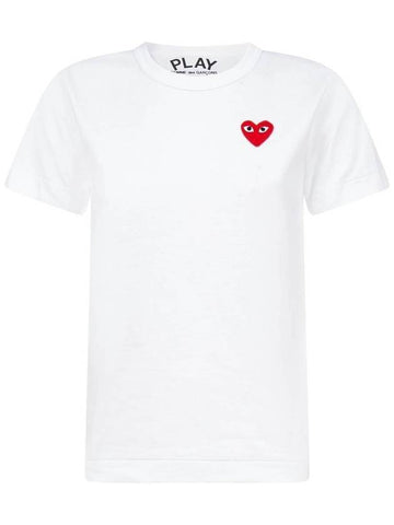 Logo Wappen Short Sleeve T-Shirt P1 T107 2 White - COMME DES GARCONS - BALAAN 1