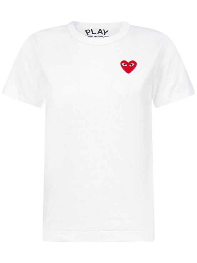 Logo Wappen Short Sleeve T-Shirt P1 T107 2 White - COMME DES GARCONS - BALAAN 1