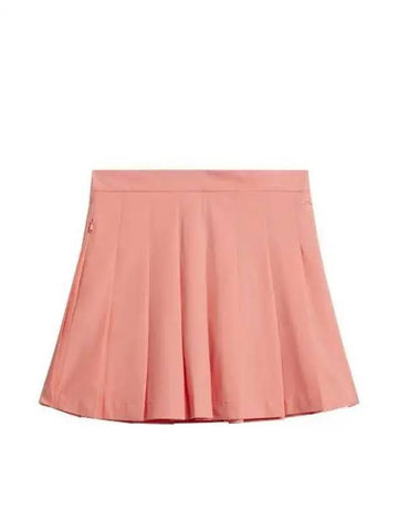 Adina Pleated Skirt  Orange - J.LINDEBERG - BALAAN 1