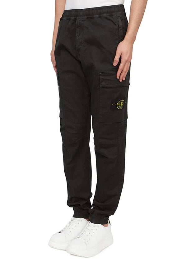 Wappen Patch Cargo Track Pants Black - STONE ISLAND - BALAAN 3