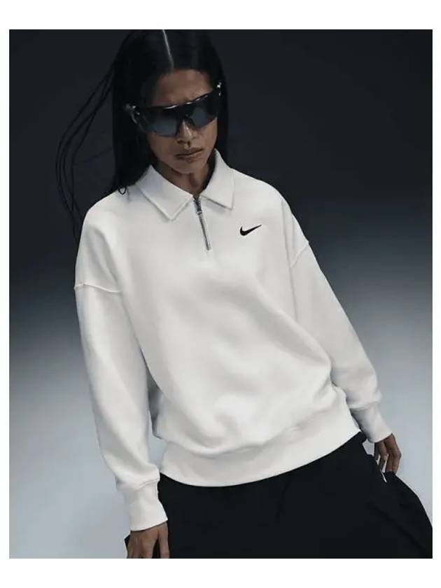 Sportswear Phoenix Fleece Women s Oversized Quarter Zip Polo Black FZ3208 133 717005 - NIKE - BALAAN 1