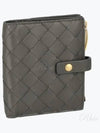 Intrecciato Zipper Half Wallet Grey - BOTTEGA VENETA - BALAAN 2