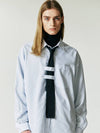 Double holder strap striped shirt sky blue - S SY - BALAAN 7