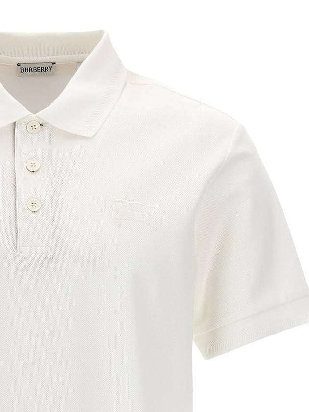 Burberry Logo Embroidery Polo Shirt - BURBERRY - BALAAN 3