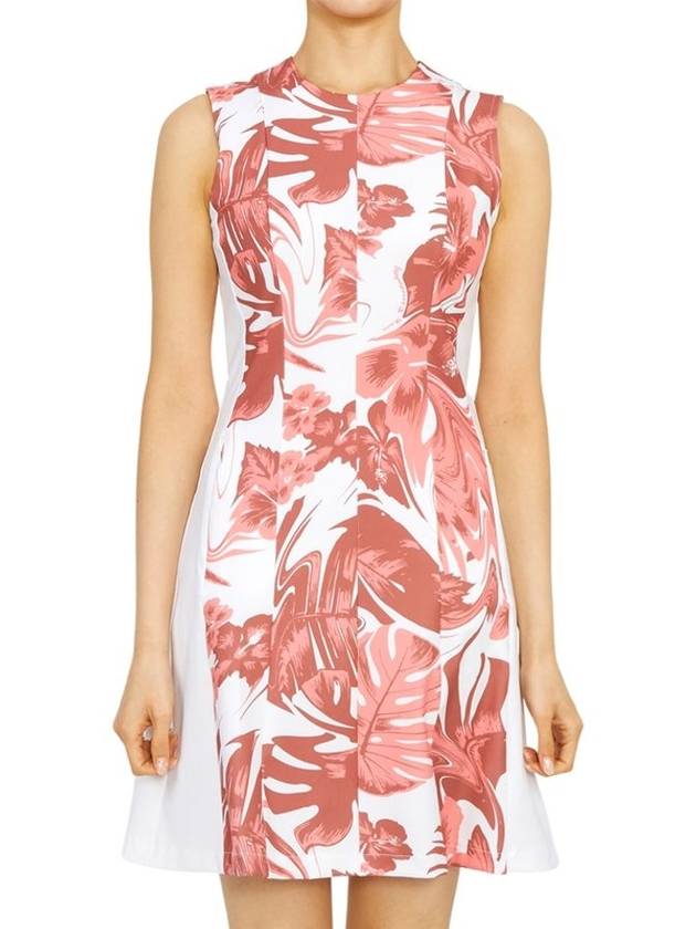 Jasmin Print Golf Short Dress Pink - J.LINDEBERG - BALAAN 1