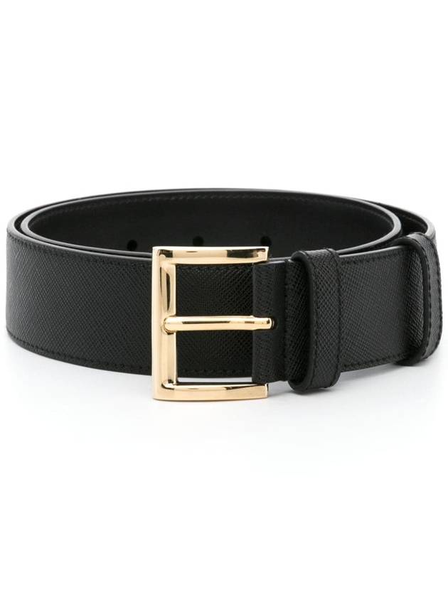 Saffiano Leather Beltt Nero - PRADA - BALAAN 2