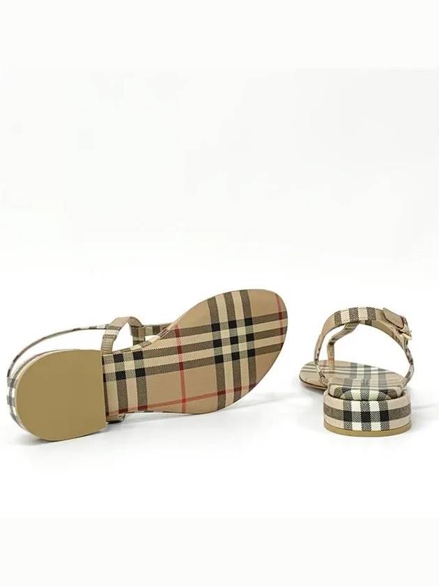 Vintage Check Lambskin Sandals Archive Beige - BURBERRY - BALAAN 6