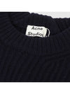 round wool sweater 60017 FNWNKNIT000015 NAVY ANC069ny - ACNE STUDIOS - BALAAN 6