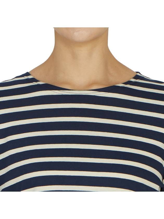 Minquiers Striped Long Sleeve T-Shirt Ecru Marine - SAINT JAMES - BALAAN 7