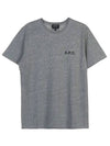 Mike Logo Short Sleeve T-Shirt Gray - A.P.C. - BALAAN.