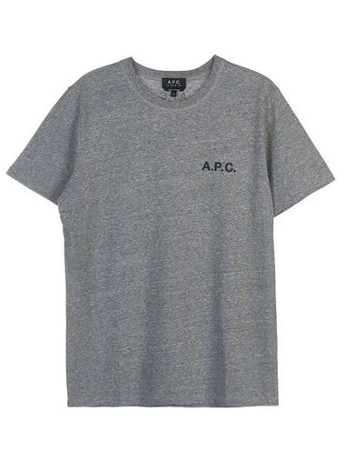 Mike Logo Short Sleeve T-Shirt Grey - A.P.C. - BALAAN 1