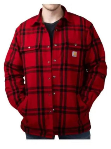 Relaxed Fit Flannel Sherpa Lined Shirt Jac 106354 R99 Jacket - CARHARTT - BALAAN 1