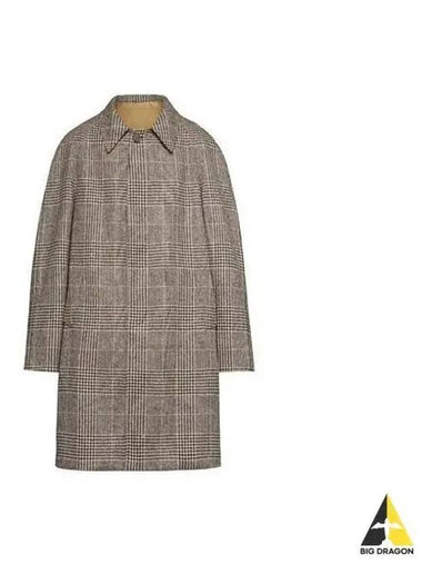 Women s Check Pattern Trench Coat Brown S51AH0189S 76564 - MAISON MARGIELA - BALAAN 1