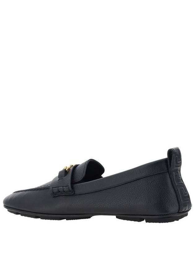 Versace Villa Loafers In Calfskin Leather - VERSACE - BALAAN 3