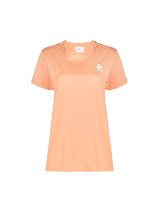 Aby Logo Short Sleeve T-Shirt Papaya Orange - ISABEL MARANT - BALAAN 2