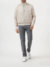 Reversible linen check blouson jacket SLPK0L - BRIONI - BALAAN 4