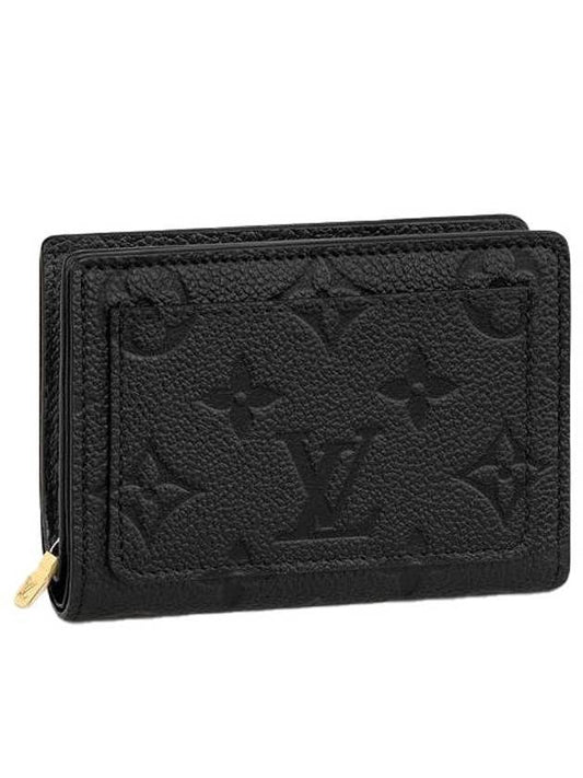 Medium Compact Wallet Monogram Empreinte Black - LOUIS VUITTON - BALAAN 1