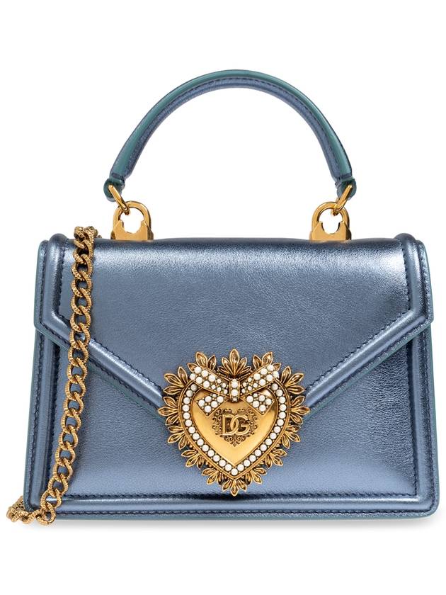 Dolce & Gabbana Shoulder Bag 'Devotion Small', Women's, Blue - DOLCE&GABBANA - BALAAN 1